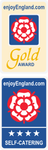 Woodside Barn has been awarded 4 Stars and a Gold Award by Enjoy England